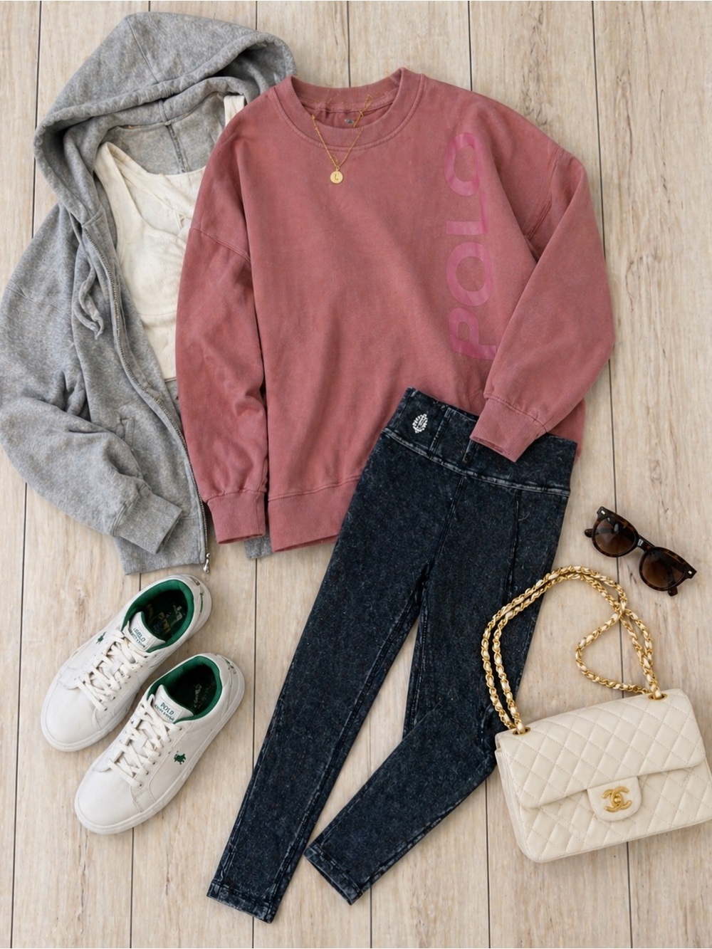 Free People Distressed Wash Black Leggings